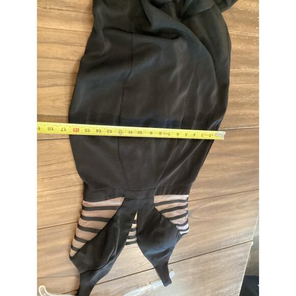 Bicici & Coty Plunge Neckline Sleeveless Asymmetrical Evening Dress gown Small - Picture 6 of 11